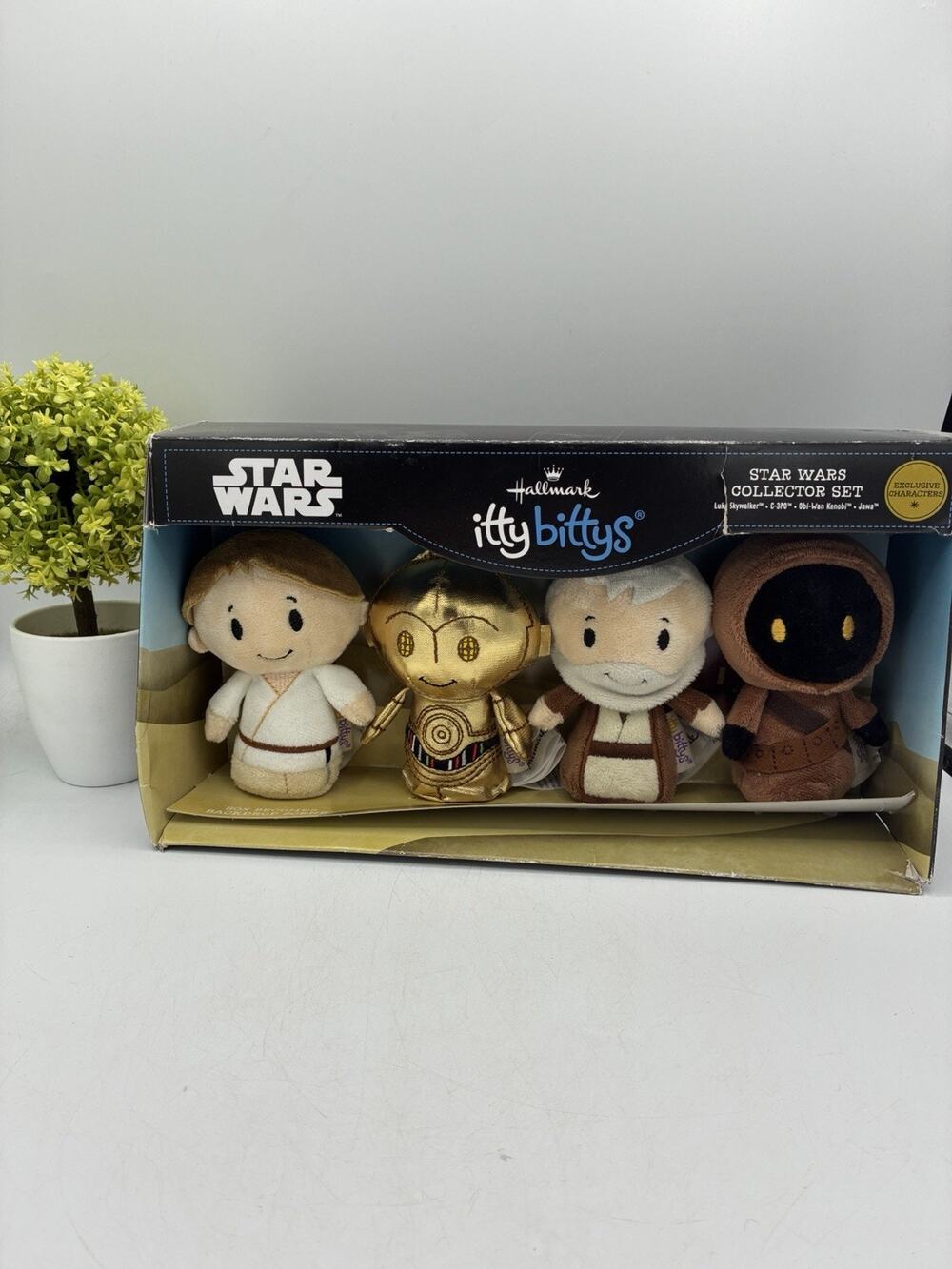 Hallmark Itty Bittys Star Wars Collector Set Luke C-3PO Obi-Wan Jawa 2014